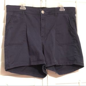 Morgan & Walker navy shorts, size 16W